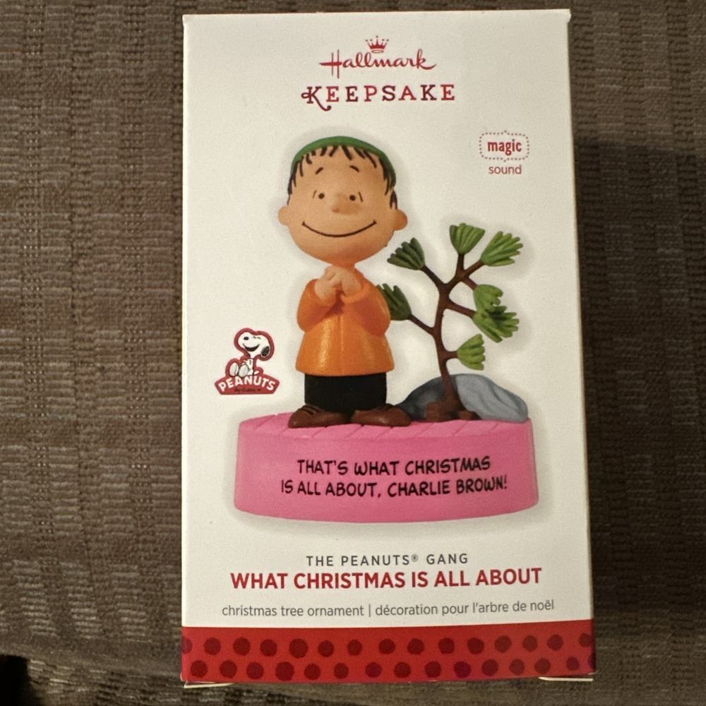 2013 Hallmark Peanuts Gang Thats What Christmas Is All About Linus Magic Sound